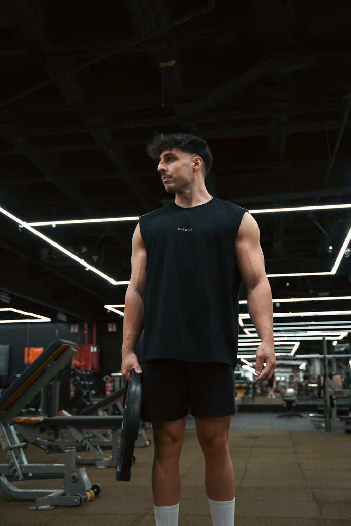 Boxy Cut Off Tank "Fitness Project"