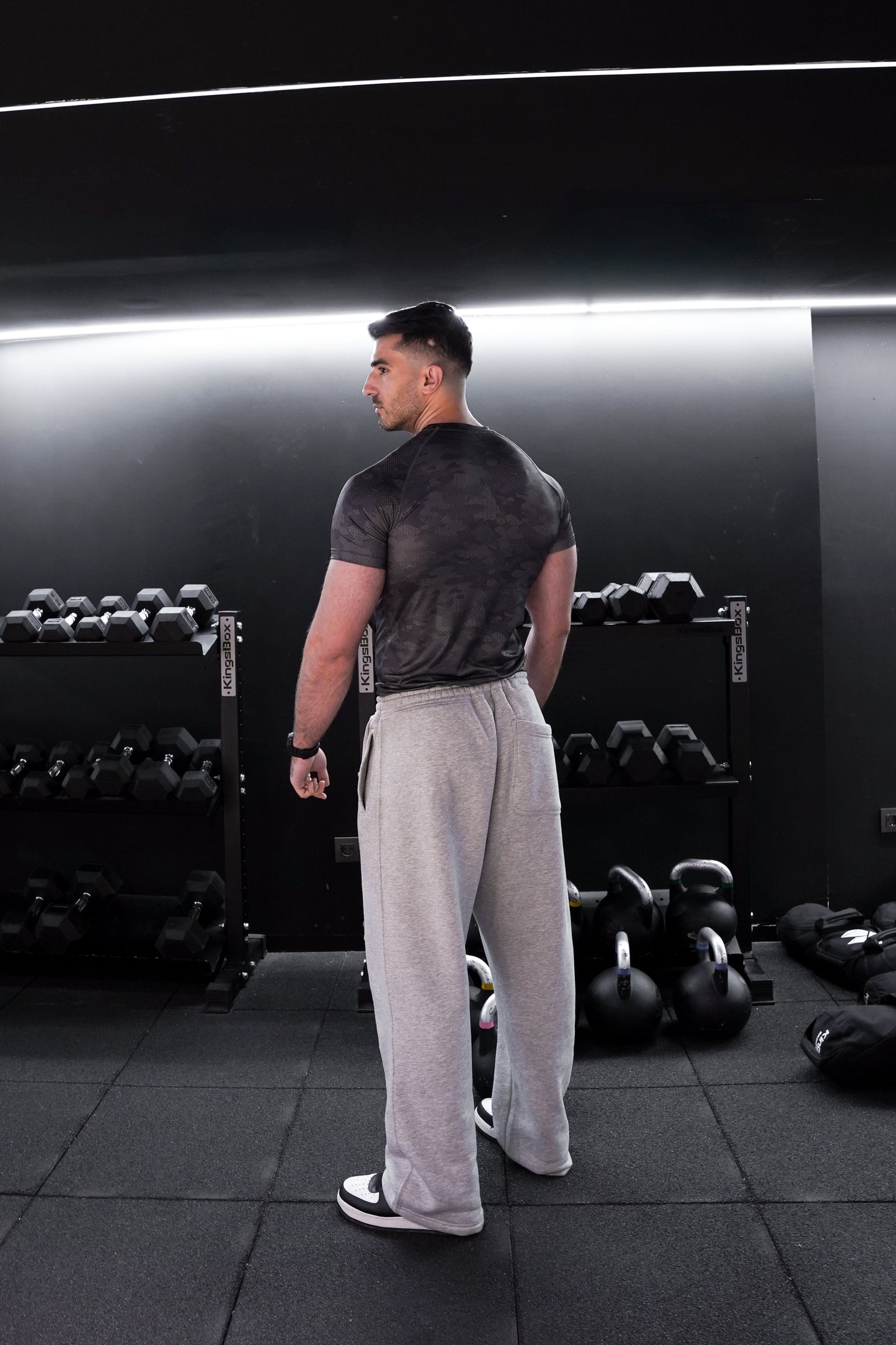 Compression Tee Black Camo