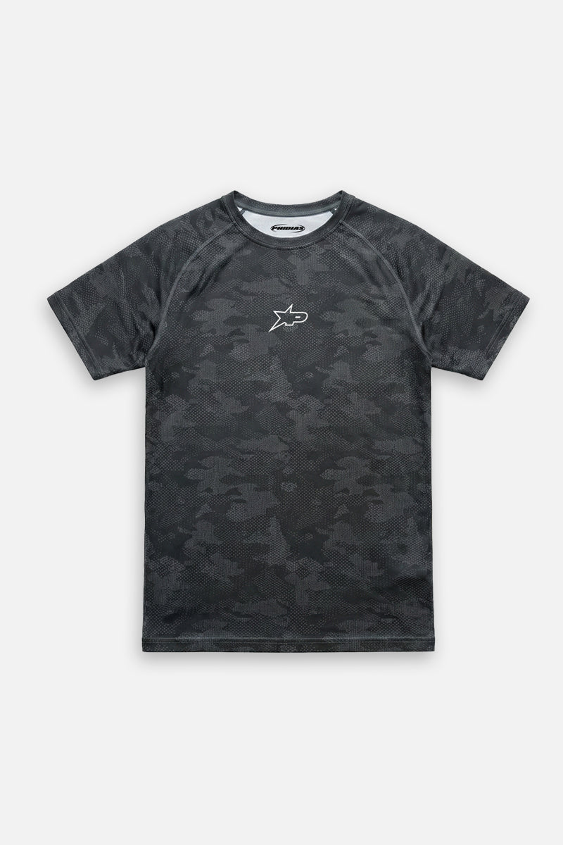 Compression Tee Black Camo