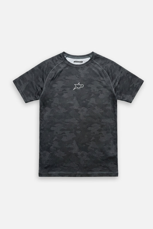 Compression Tee Black Camo